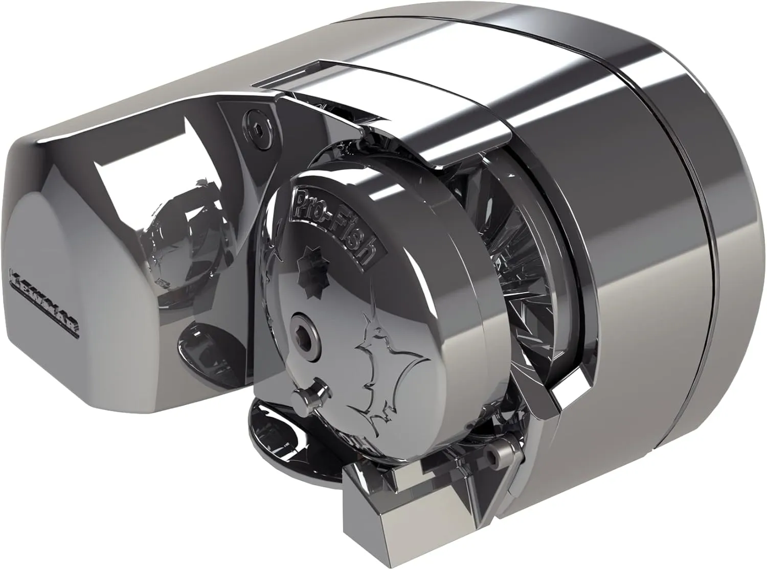 Lewmar Pro Fish 700 Fishing Windlass for 1/4" G4 Chain, Auto Free-Fall System, Maximum Pull 700 lbs., 316 Stainless Steel Construction, for Boats up to 38' - 2020201159