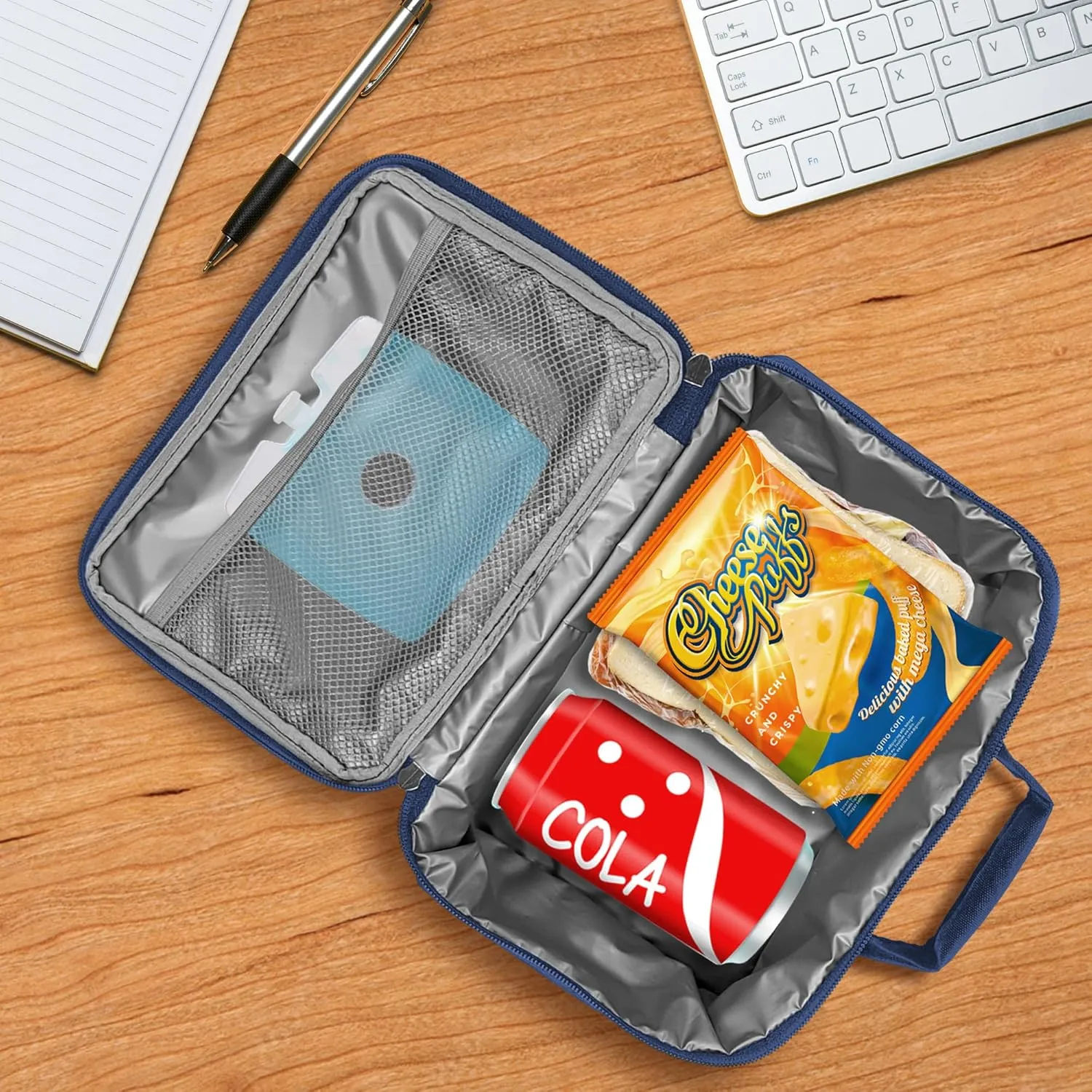 LOGOVISION Game of Thrones Stark Sigil Insulated Soft Sided Lunch Box - Reusable Lunch Bag For School Office Work, BPA Free, Royal