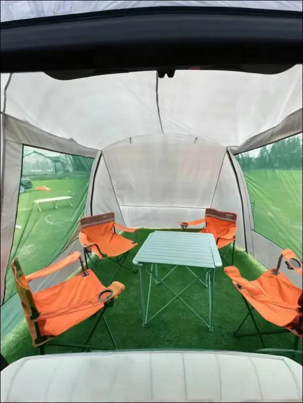 Lohascamping car box docking tent portable waterproof suv tail tent 3-4 people dome tent sunshade