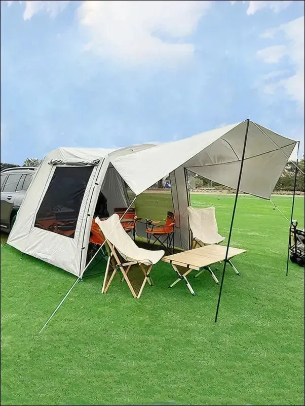 Lohascamping car box docking tent portable waterproof suv tail tent 3-4 people dome tent sunshade