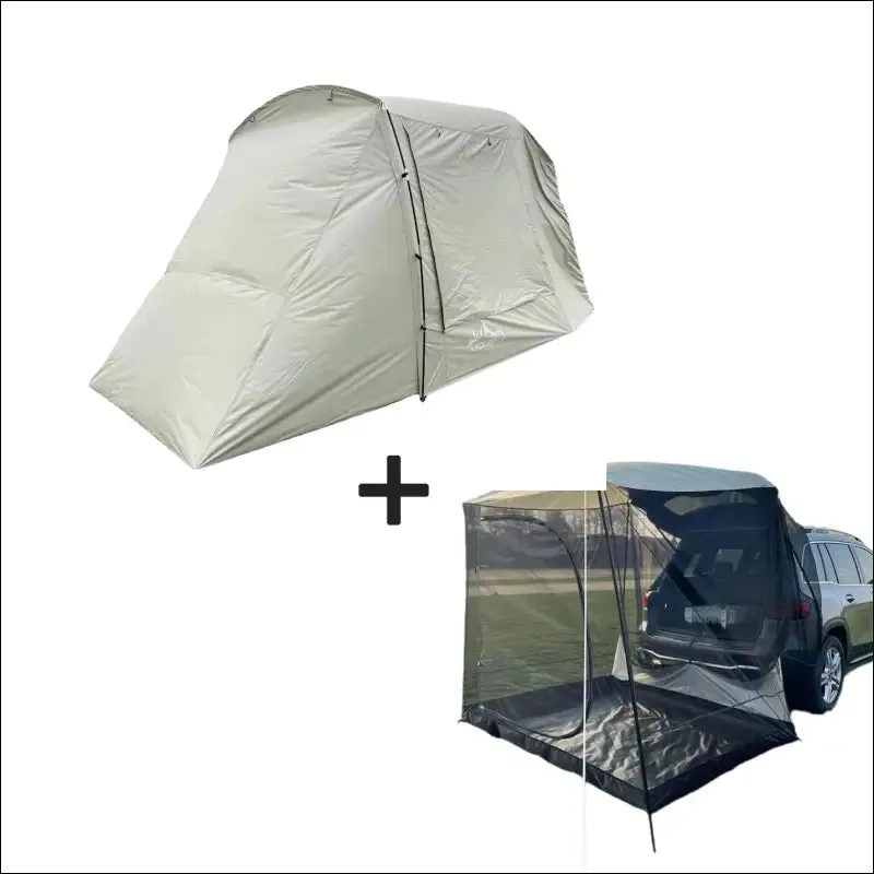 Lohascamping car box docking tent portable waterproof suv tail tent 3-4 people dome tent sunshade