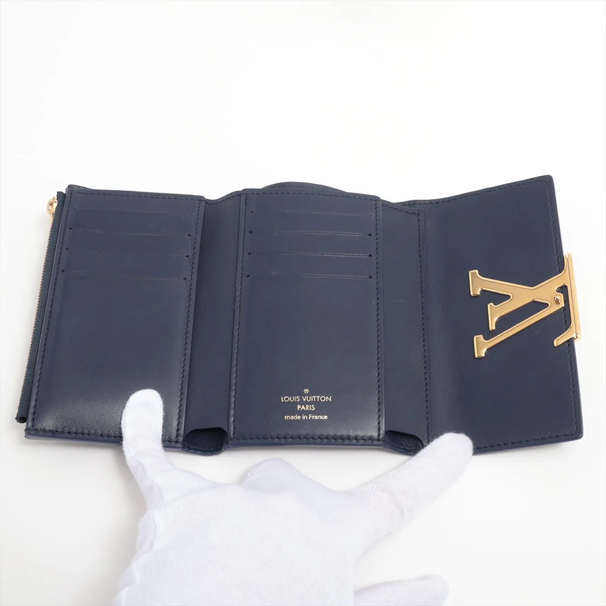 Louis Vuitton  Portefolio Capsule Compact   Compact Wallet M81674 Midnight Blue
