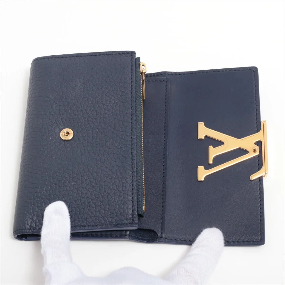 Louis Vuitton  Portefolio Capsule Compact   Compact Wallet M81674 Midnight Blue