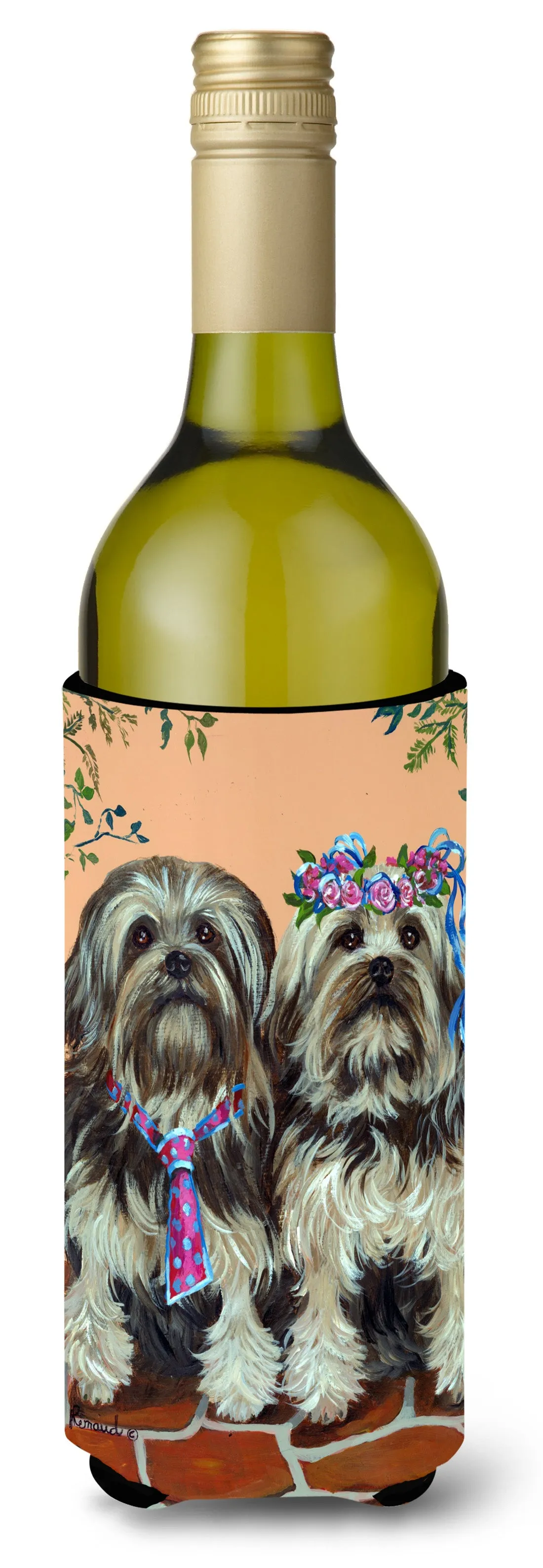 Lowchen Wine Bottle Hugger PPP3111LITERK