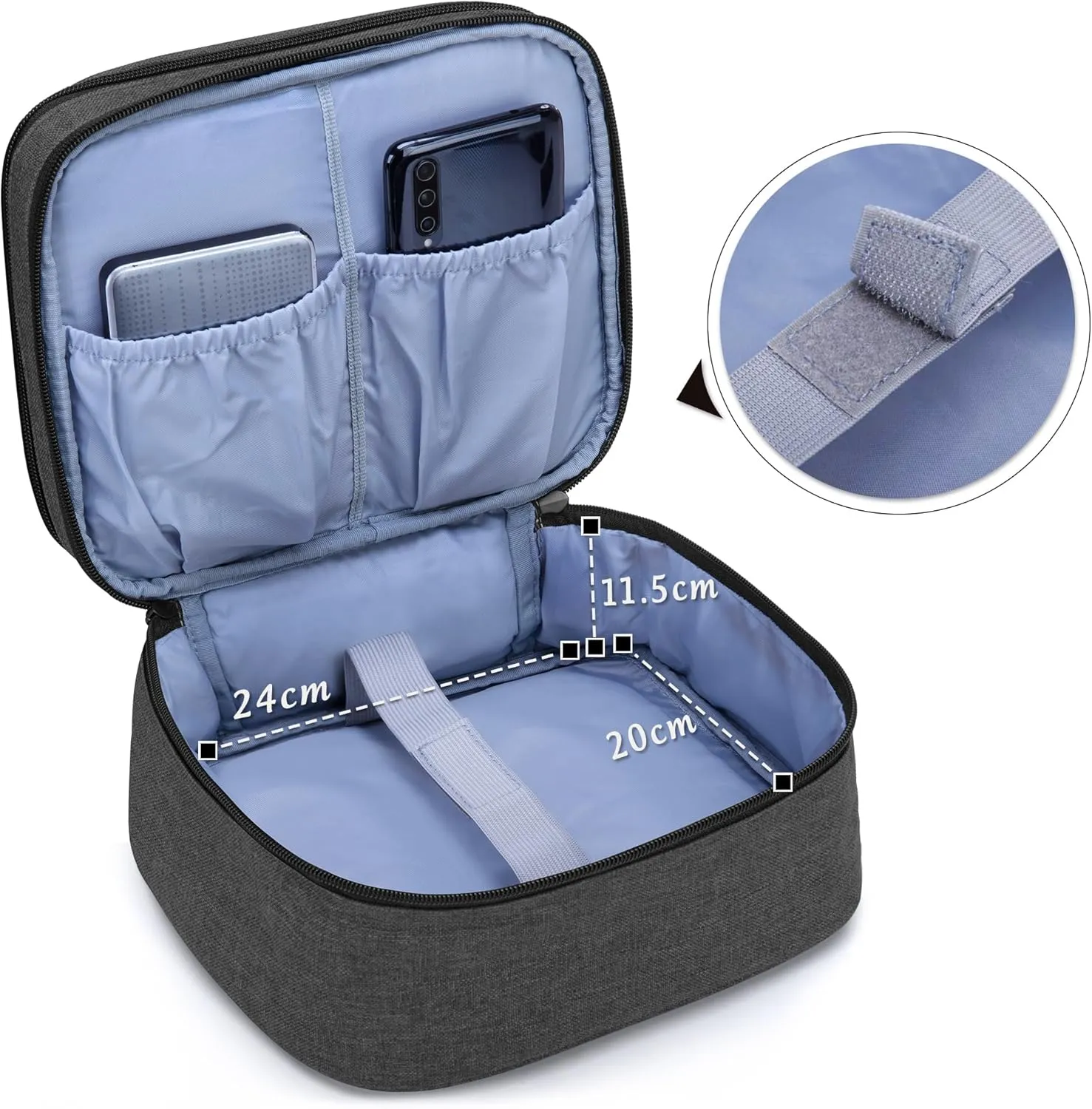 LUXJA Carrying Bag Compatible with DR.J Mini Projector, Portable Case for Mini Projector and Accessories, Black