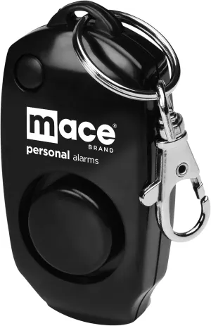 Mace Brand Personal Alarm with Bag or Key Ring Clip, Portable Alarm for Self-Defense That Emits Powerful 130dB, Available in Black, Pink, Blue, Green, Orange, Red, or Yellow