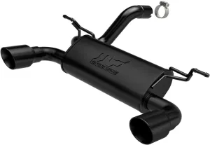 MagnaFlow Performance Exhaust System 19388: Axle-Back, Street Series, For 2018-2025 Jeep Wrangler, Dual Split Rear Exit, Black Coated