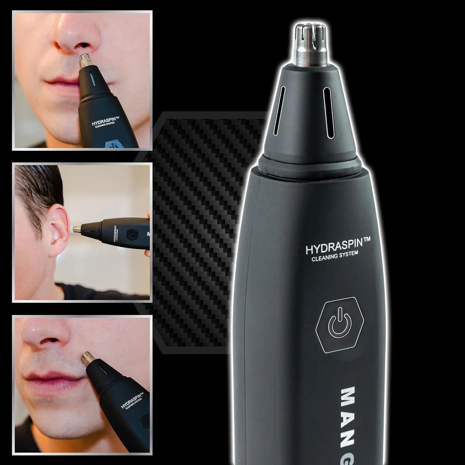 MANGROOMER - INTELLIMAX PRO – New Nose and Ear Trimmer (with a Free Bonus Rotary TIP and Blade)