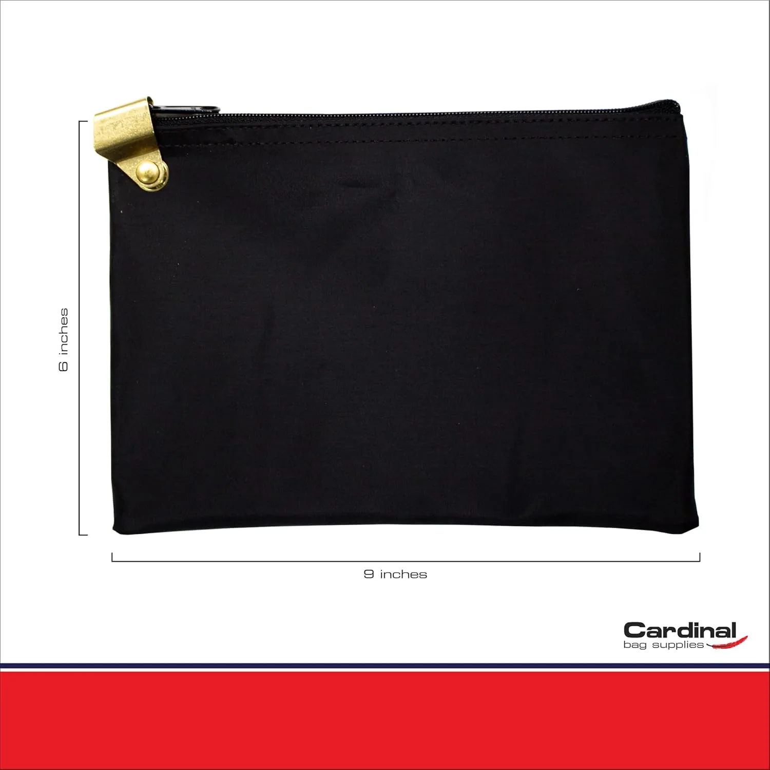 Medication Zipper Hood Security Bag with Included Padlock and Keys (Black)