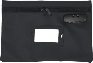 Medicine Bag with Lock | 12x8 Inch Med Bag | Medication Bag for Traveling | Small Medication Travel Bag | Kids Medicine Bag | Pills Locking Zipper Pouch Storage Case Organizer (Black)