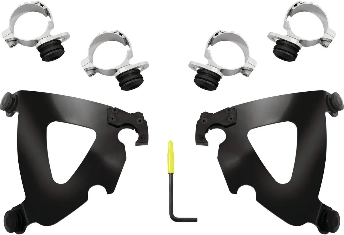 Memphis Shades Trigger-Lock Mount Kit for Road Warrior Fairing Compatible for Indian Scout 2019 - Black
