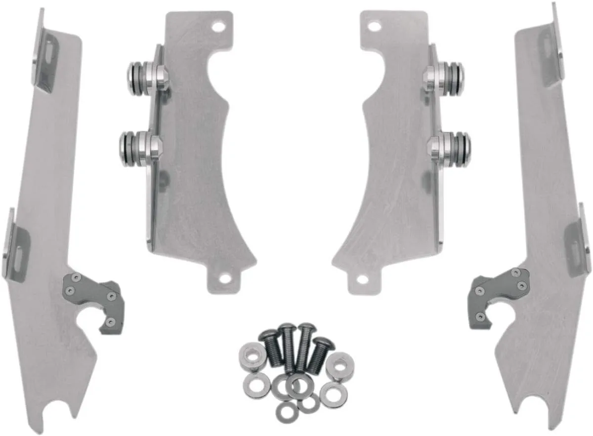 Memphis Shades Trigger-Lock Mounting Kit (Polished/Batwing Fairing) Compatible with 07-09 Yamaha XVS13
