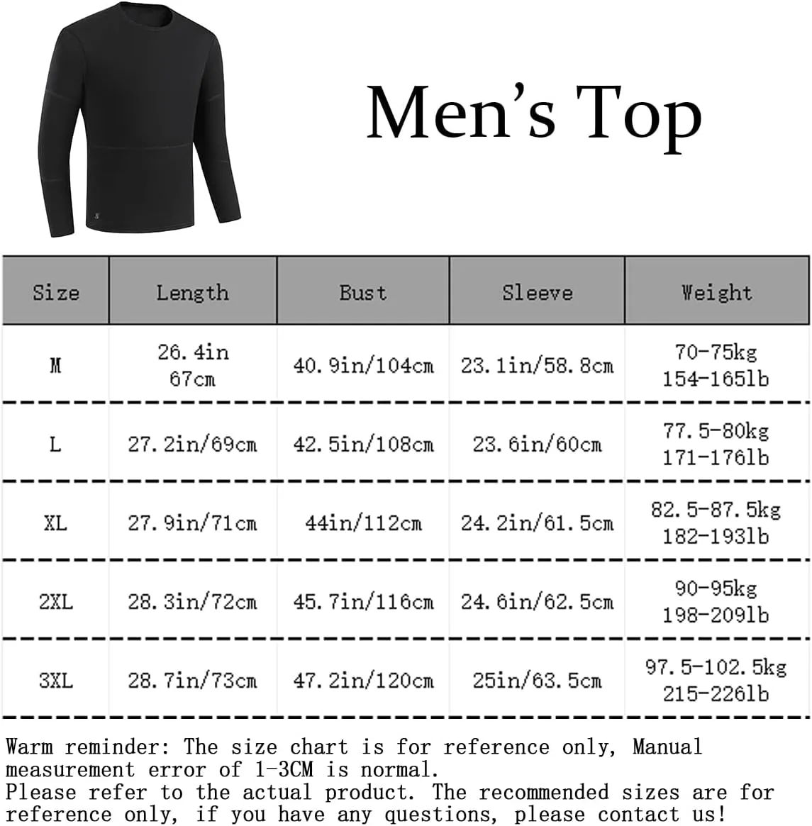 Men Electric Heated Underwear Tops 16 Zone USB Heating Thermal Shirt for Outdoor Cold Weather