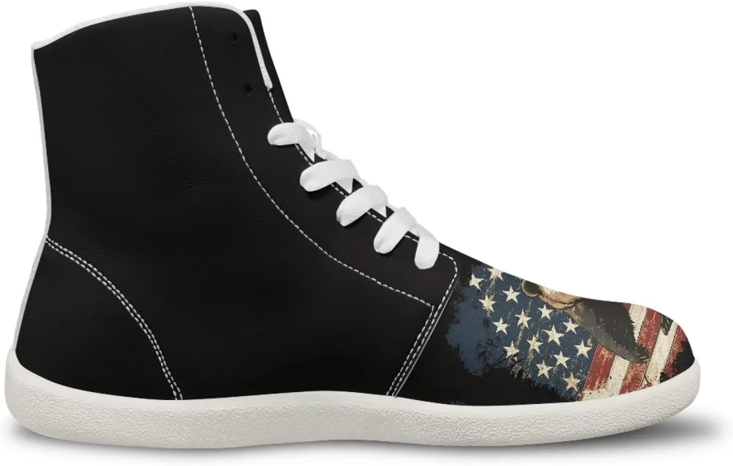 Men's Barefoot Wide Walking Shoes Zero Drop High Top Casual Shoes Lightweight Non Slip Sports Shoes for Adult Boys US 5-14