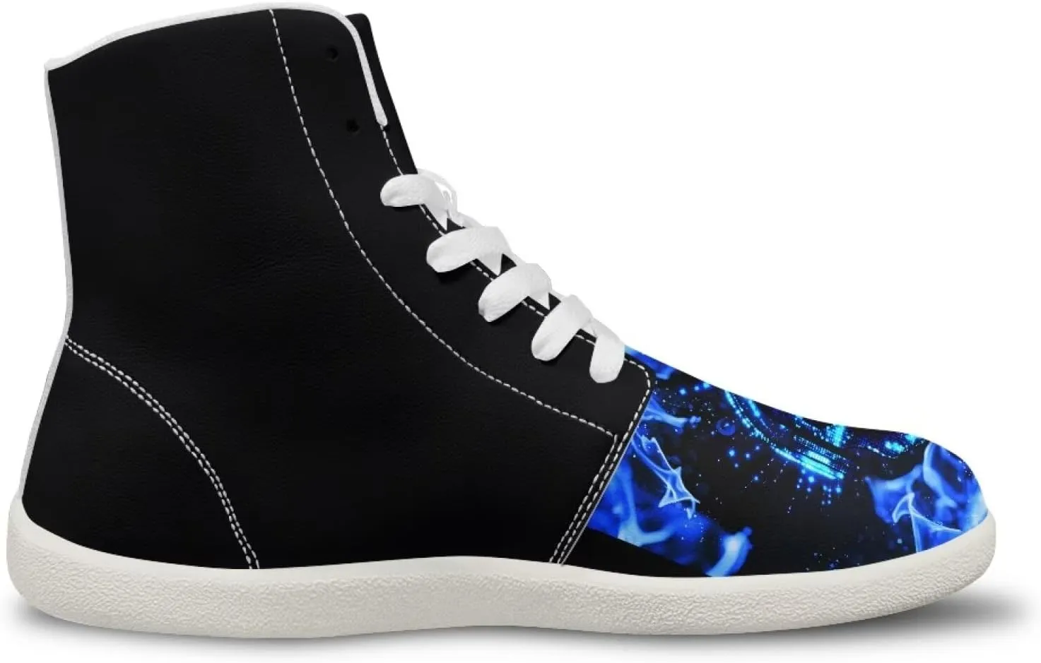 Men's Barefoot Wide Walking Shoes Zero Drop High Top Casual Shoes Lightweight Non Slip Sports Shoes for Adult Boys US 5-14