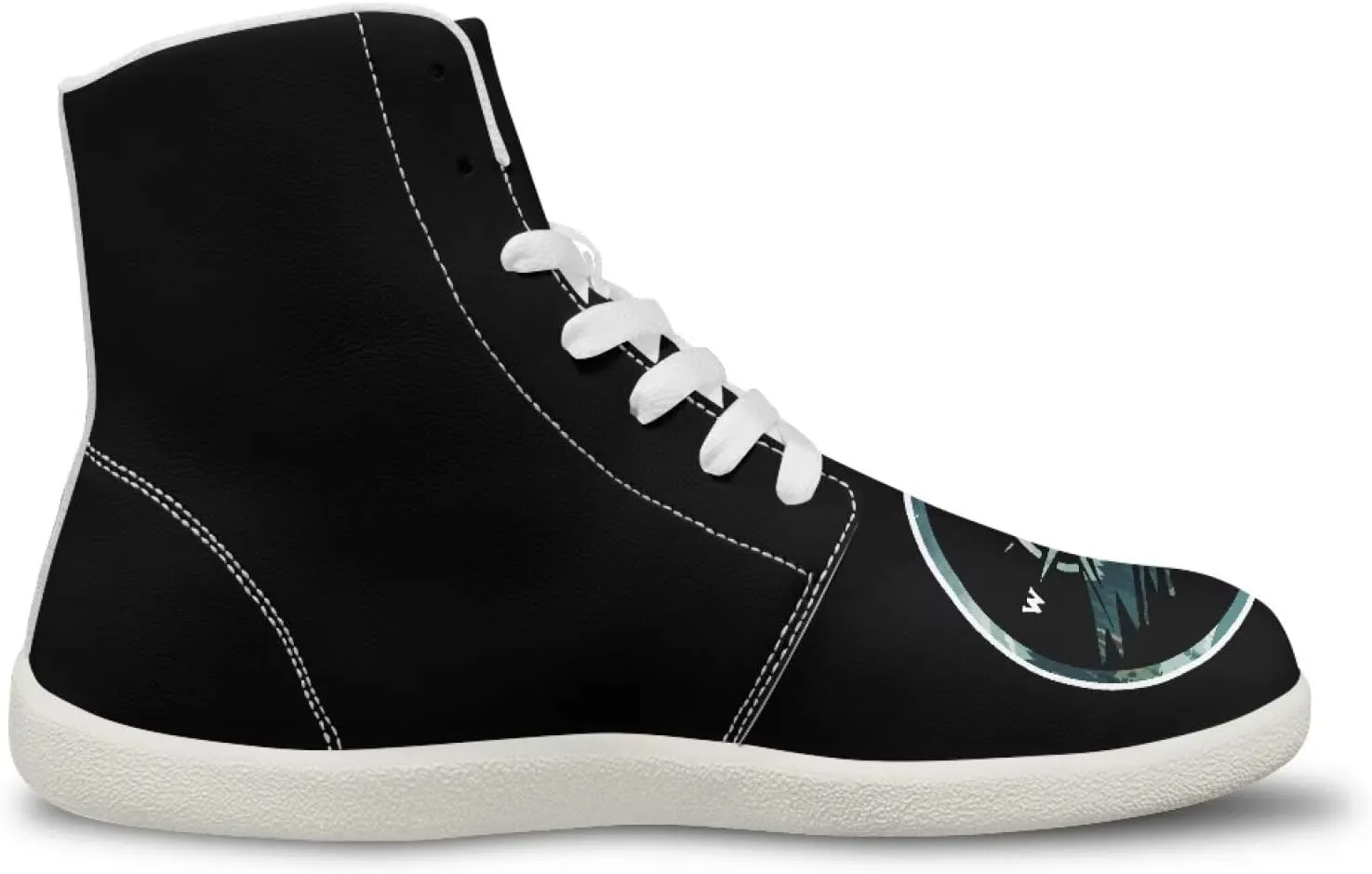 Men's Barefoot Wide Walking Shoes Zero Drop High Top Casual Shoes Lightweight Non Slip Sports Shoes for Adult Boys US 5-14