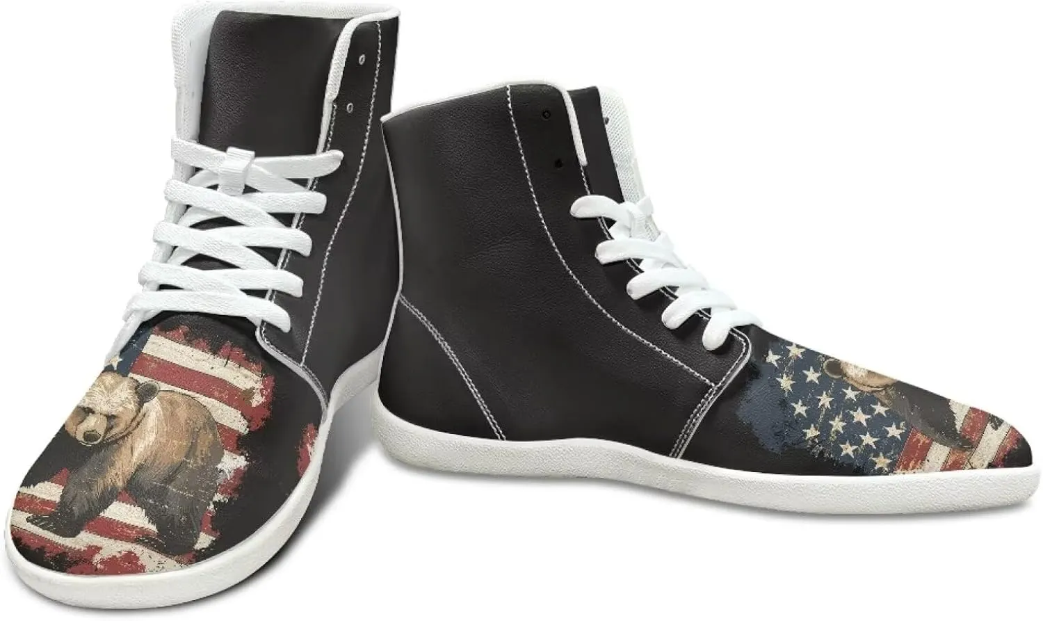 Men's Barefoot Wide Walking Shoes Zero Drop High Top Casual Shoes Lightweight Non Slip Sports Shoes for Adult Boys US 5-14