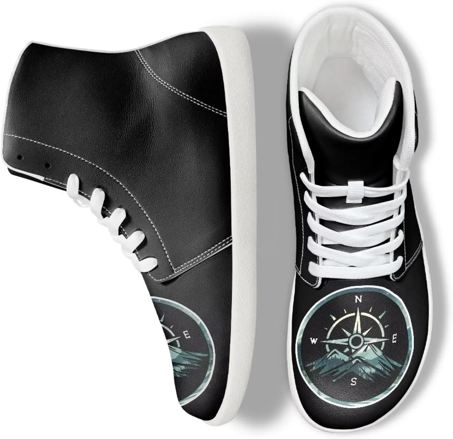 Men's Barefoot Wide Walking Shoes Zero Drop High Top Casual Shoes Lightweight Non Slip Sports Shoes for Adult Boys US 5-14