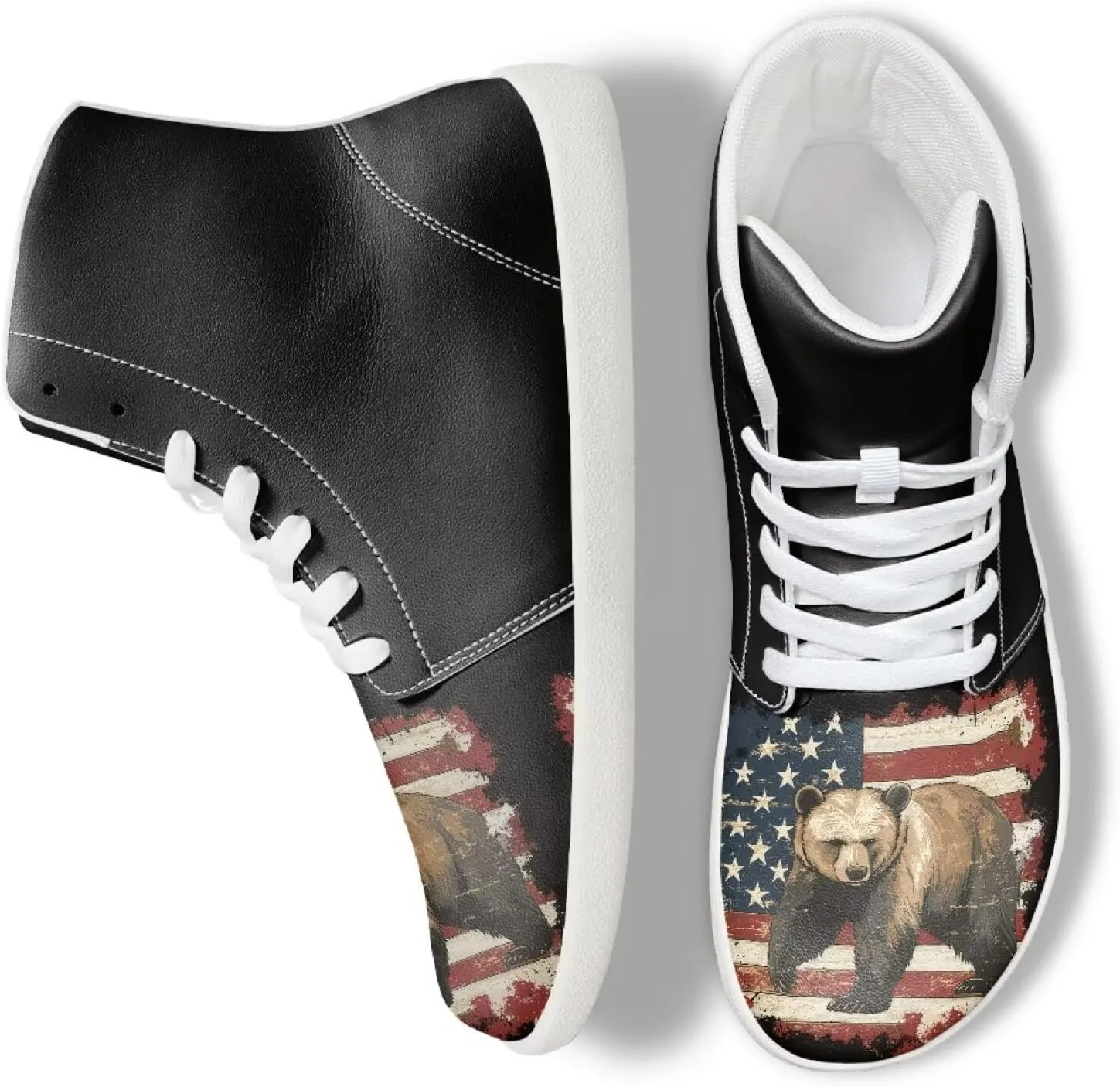 Men's Barefoot Wide Walking Shoes Zero Drop High Top Casual Shoes Lightweight Non Slip Sports Shoes for Adult Boys US 5-14