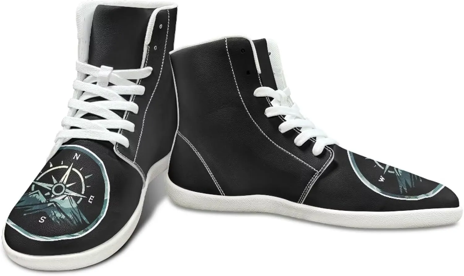 Men's Barefoot Wide Walking Shoes Zero Drop High Top Casual Shoes Lightweight Non Slip Sports Shoes for Adult Boys US 5-14