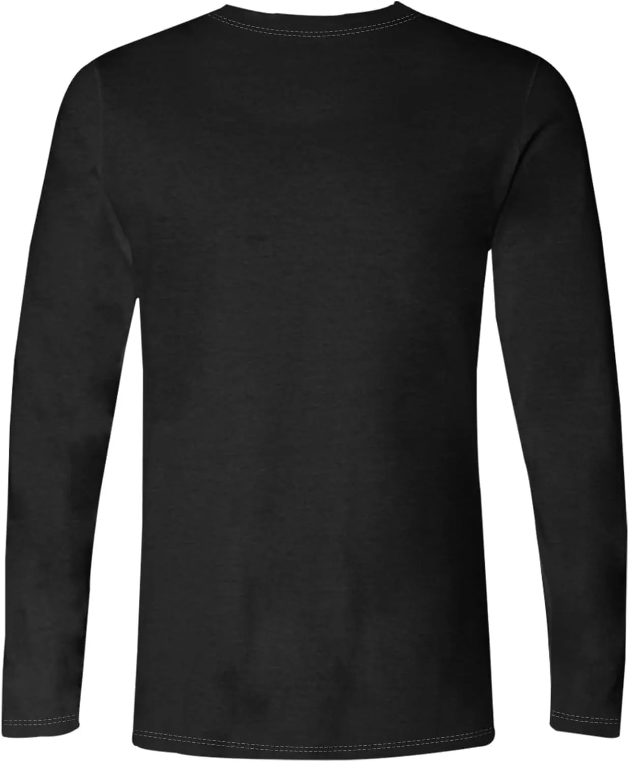 Men's Fall Sports Shirts Round Neck Loose Fit Tops Lightweight Long Sleeve Running Tee Casual Solid Comfy Gym Clothes