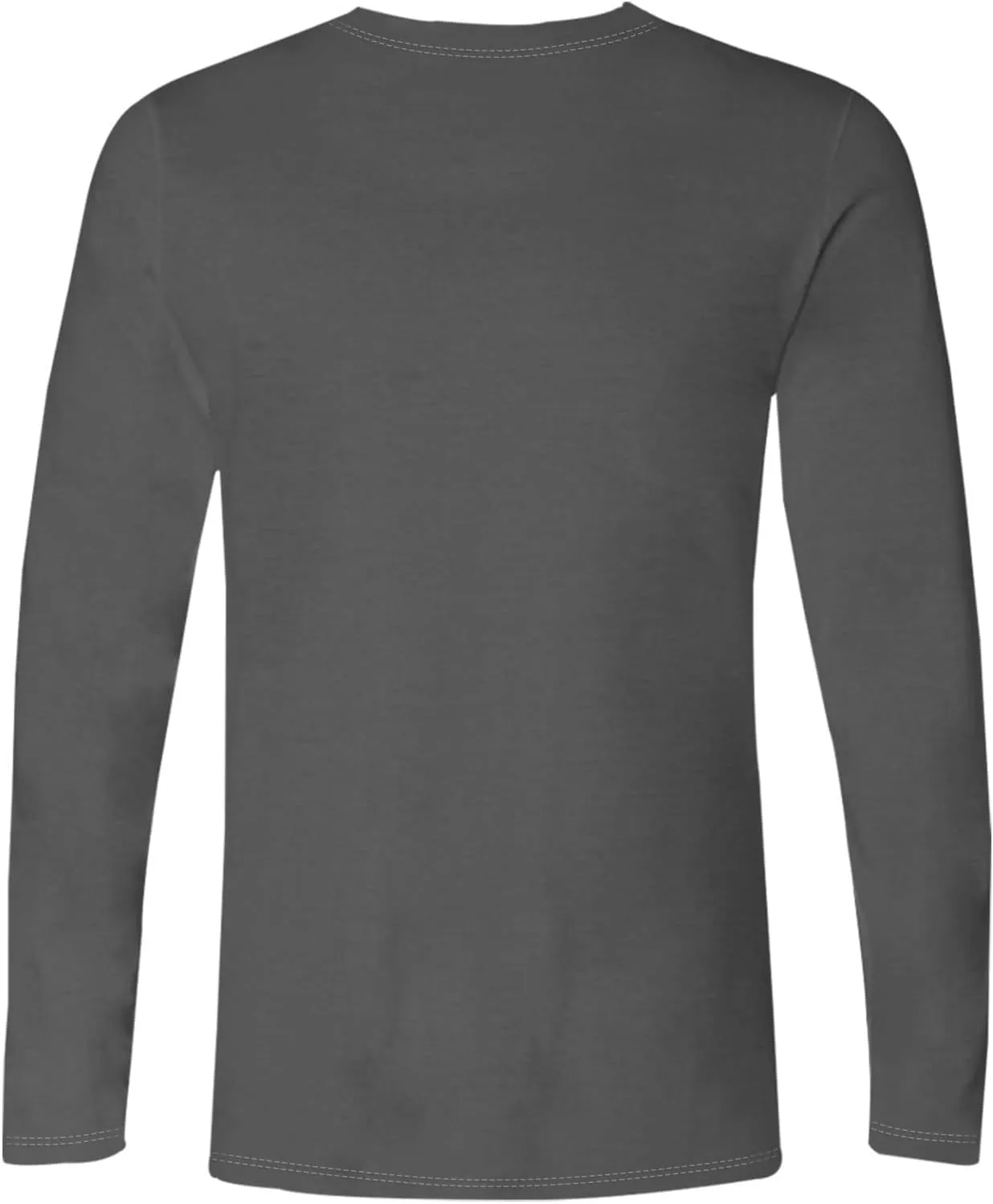 Men's Fall Sports Shirts Round Neck Loose Fit Tops Lightweight Long Sleeve Running Tee Casual Solid Comfy Gym Clothes