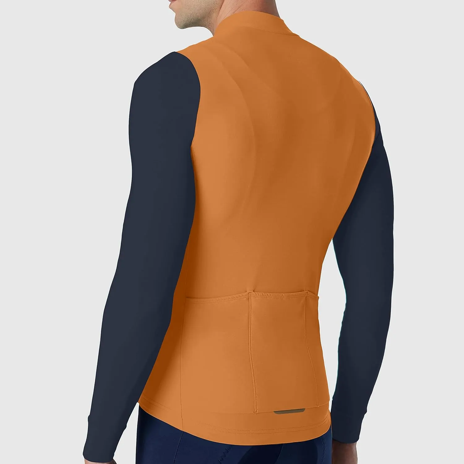 Men's Winter Cycling Jersey Thermal Long Sleeve Bicycle Clothing Fleece Bike Jersey Windproof Race Fit Lightweight