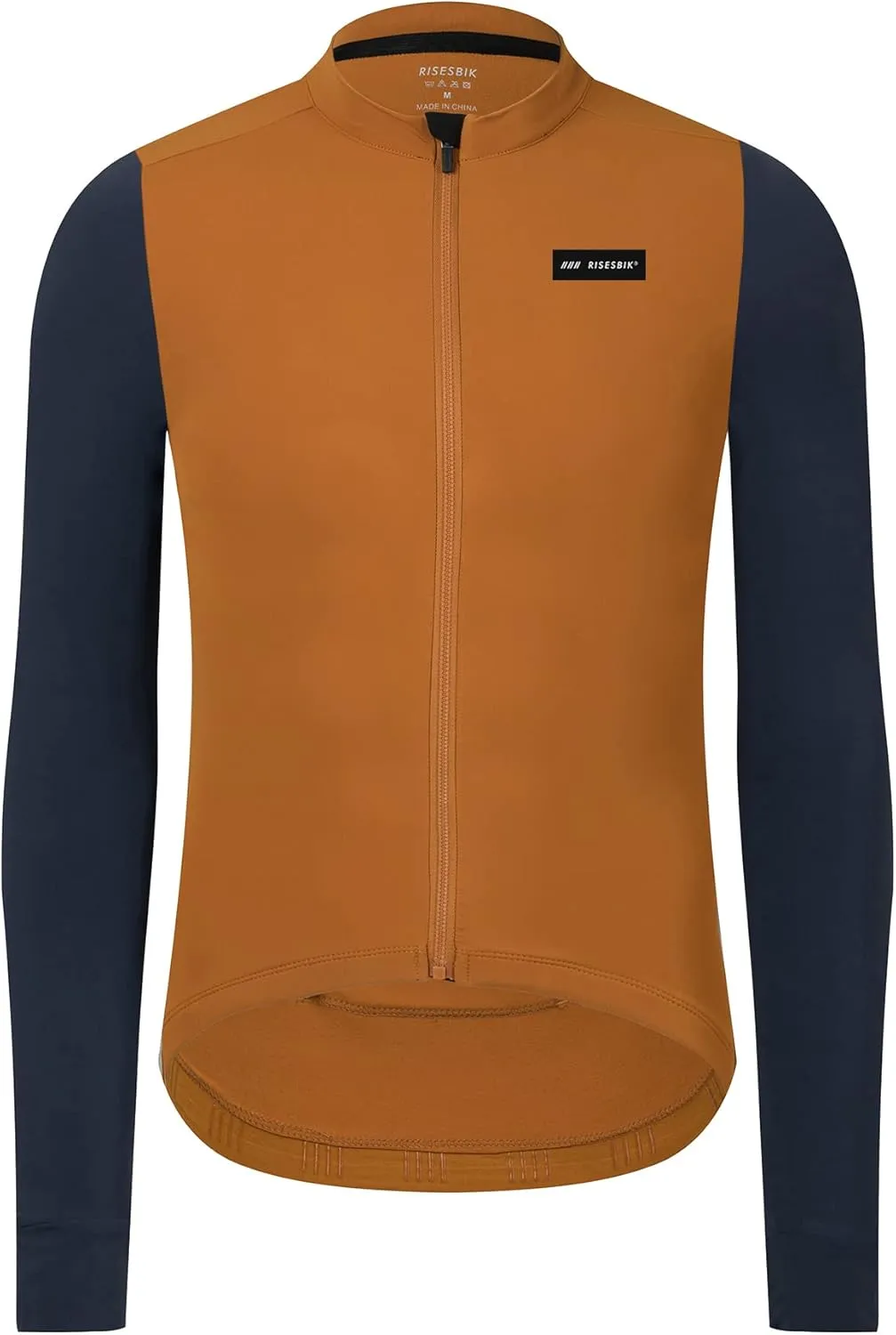 Men's Winter Cycling Jersey Thermal Long Sleeve Bicycle Clothing Fleece Bike Jersey Windproof Race Fit Lightweight