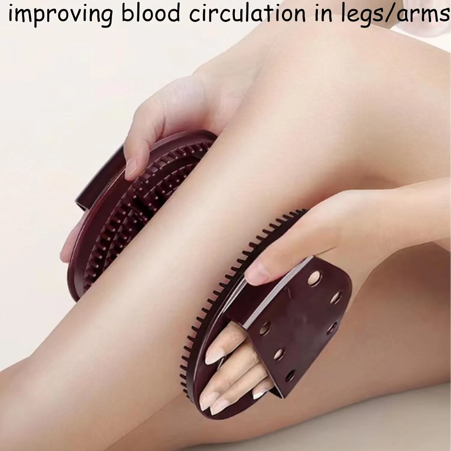 Meridian Massage Brush, Portable Handheld Full Body Relaxation Shower Bath Tools Comb Professional Meridian Massage Brush