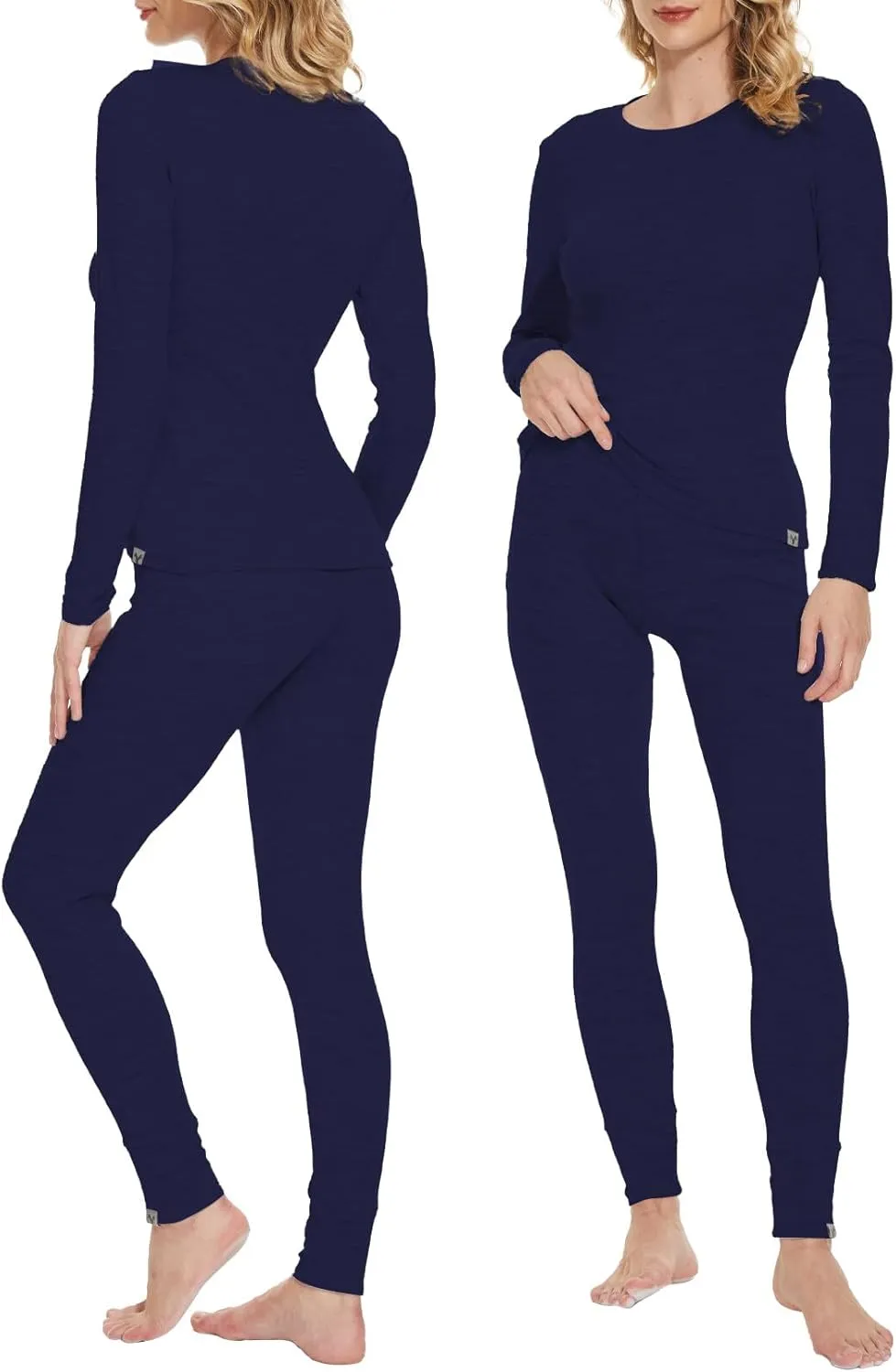 MERINNOVATION Merino Wool Base Layer Women 100% Merino Wool Long Sleeve Thermal Shirts for Women for Skiing Hiking