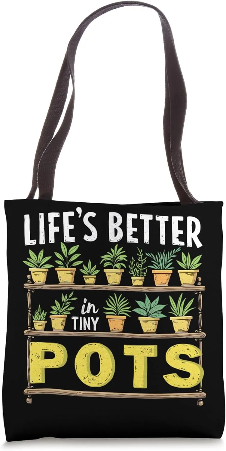 Micro-Gardening Small Space Gardening Compact Sustainable Tote Bag