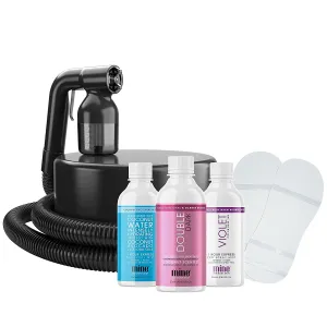 MineTan Elite Esthetician Professional Spray Tan Kit - Ultra Fine Tanning Pro Mist with Lightweight Equipment, Ideal for both Salons and Mobile Tanners, Airbrush Skin Finish