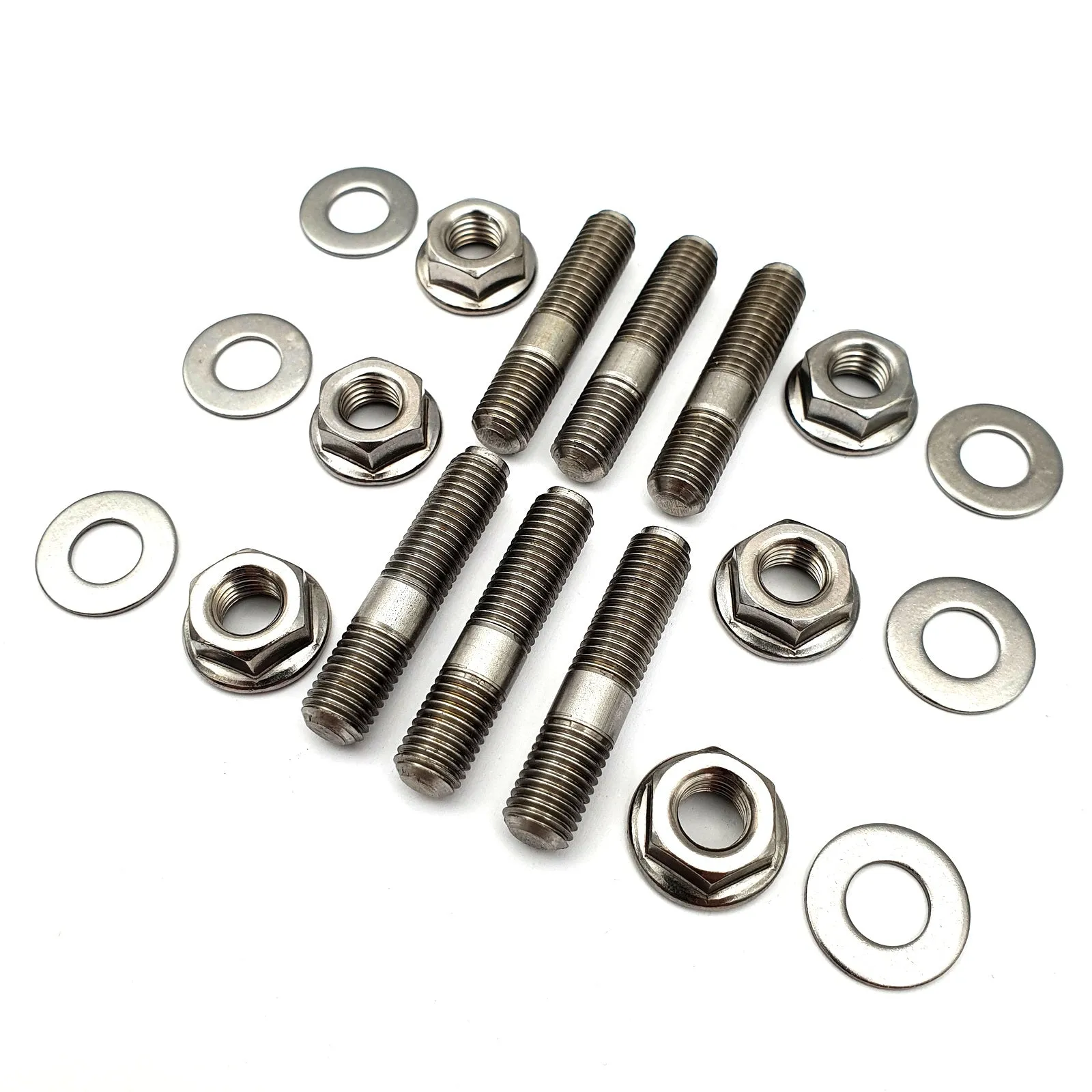 MINI & MOKE MANIFOLD STAINLESS STEEL STUD AND NUT KIT [C-STR282]