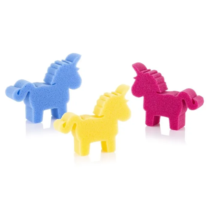 Minky Unicorn Bath Sponge Set of 3