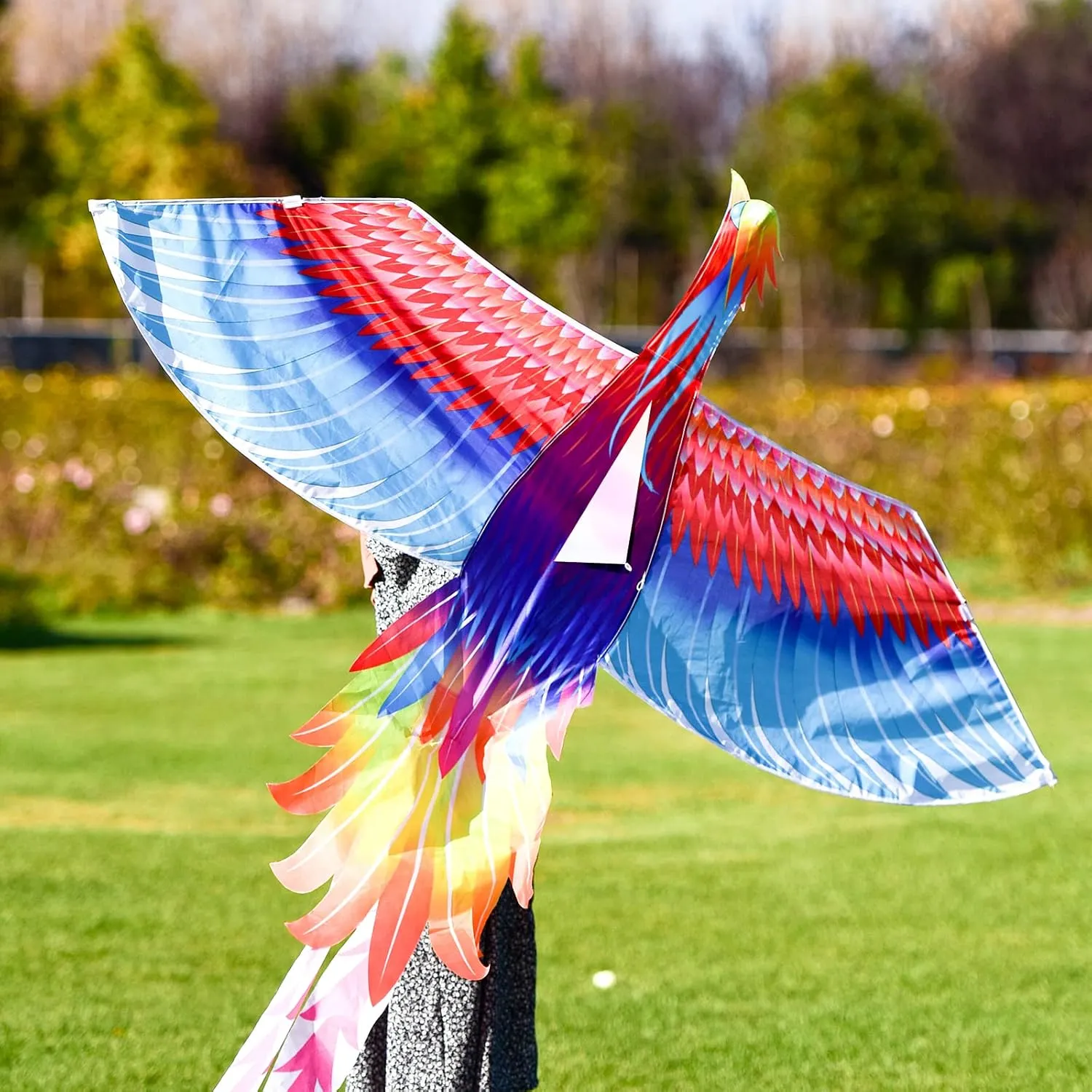 Mint’s Colorful Life Large Kite for Kids and Adults, Easy to Fly Single Line Beach Kites, Comes with 300ft String Handle