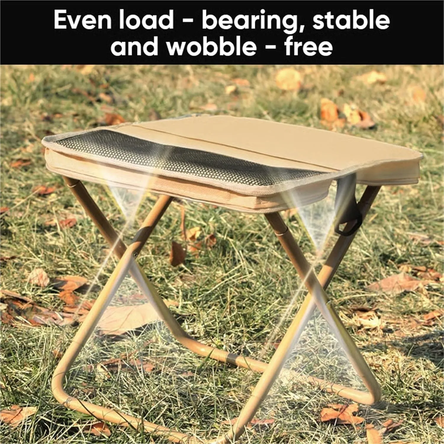 Mountaineering and Hiking Portable Stool,Portable Folding Camping Stool Fit for Fishing, Travel & Outdoor Events – Supports 330 lbs – Durable & Packable with Carry Bag(Green,Small)