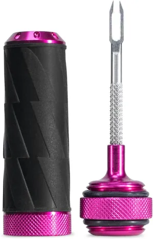 Muc-Off Bicycle Tubeless Punk Repair Kit, Lightweight, Compact, Convenient to Carry, Puncture Plug Tool, Pink, Pink