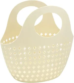 Multi-Purpose Hollow Storage Baskets Portable Women Shopping Vegetable Basket, Bathroom Shower Cosmetic Shampoo Bath Basket (Color : 03)