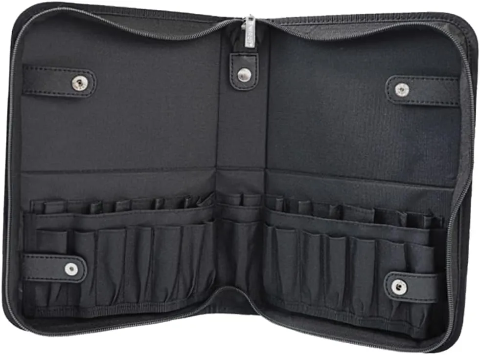 Multipurpose Makeup Brush Holder Organizer Case Pouch Slots Capacity Cosmetic Bag for Easy Travel and Storage Makeup Brush Pouch for Artists and Enthusiasts