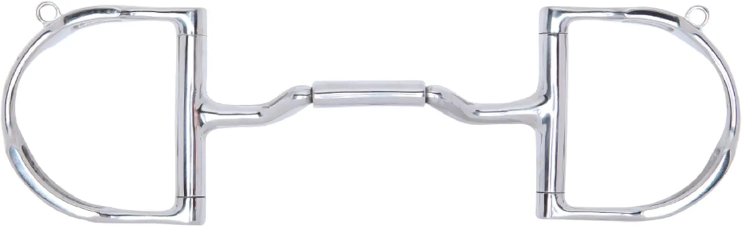 Myler Dee with Hooks with Stainless Steel Forward Tilt Ported Barrel