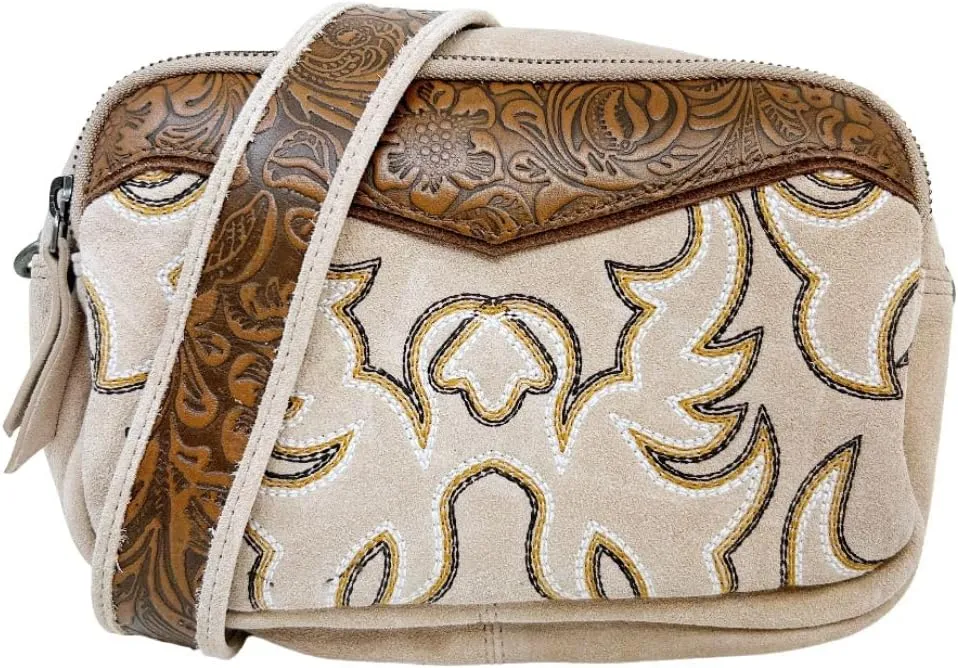 Myra Bag Western Leather Shoulder Bag for Women - Cowgirl Boho Country Crossbody Purse