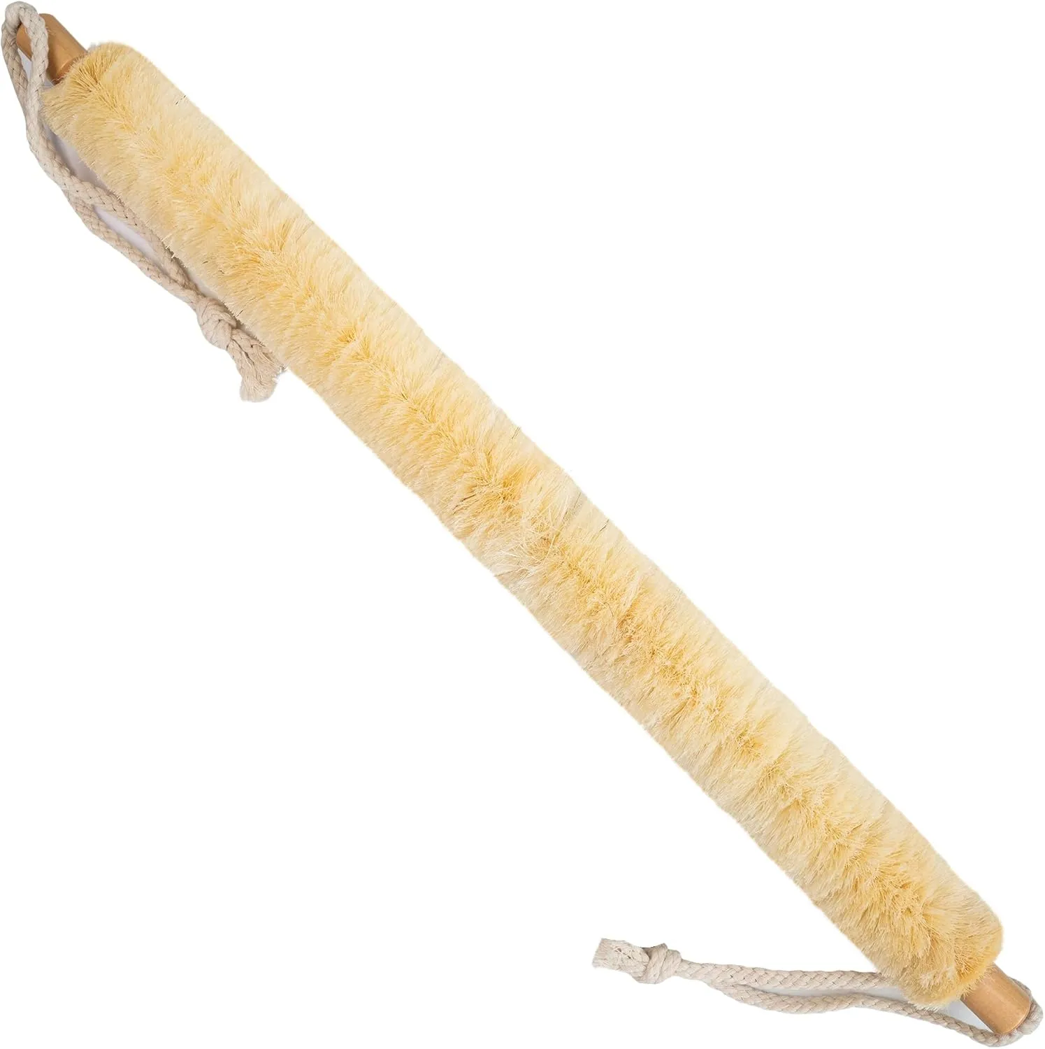 Natural Sisal Body Strap - Premium Exfoliating Back Scrubber for Smooth, Radiant Skin, Body Scrubber with Firm Bristles and Convenient Handles (Large Size)