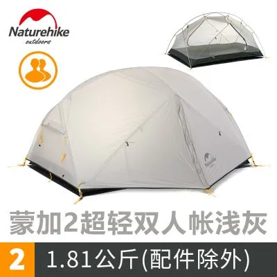 Naturehike New Mongar 2 Person Camping Tent Outdoor Ultralight 2 Man Camping Tents With Vestibule