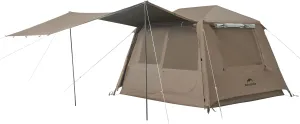 Naturehike Village 5.0 Blackout Tent, 4 Person Tents for Camping, Easy Set up Instant Pop up Tent with Awning & Awning Poles