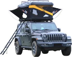 Naturnest Rooftop Tent, Rooftop Tent Hardshell, Truck Car Tents with Thick Mattress, Power Port and LED Lighting