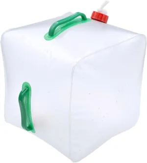Naysku Collapsible Water Container with Spigot, Food-Grade Camping Water Storage Carrier Jug for Outdoors Hiking Hurricane Emergency, Foldable Portable Water Canteen, 20L