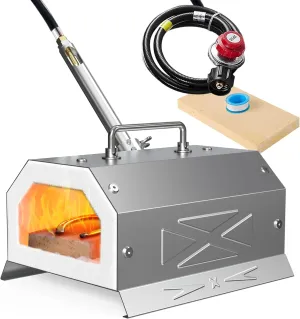 Nelyrho Blacksmith Forge Starter Kit, Made of Stainless Steel, with 30PSl Requlator,for Blacksmithing and Knife Making Equipment Forging Melting Casting (Single Burner)