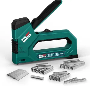 NEU MASTER 6-in-1 Staple Gun, Upholstery Staple Gun with 4000 Counts Staples, Staple Gun Heavy Duty for Wood, Fixing Material, Decoration DIY, Carpentry, Furniture