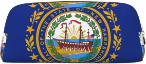 New Hampshire state flag Print Versatile Storage Pouch Makeup Bag Travel Office Small Items Organizer Bag