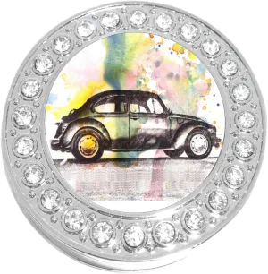 NewCharms Beetle Car Bug Purse Hanger with Bling - Keeps Your Bag Off The Floor and Folds to Fit in Your Handbag